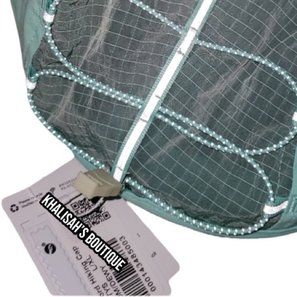 New with Tags!!! Lululemon Drawcord Hiking Cap Wild Mint Green Dewy Tiffany Blue - Picture 9 of 13
